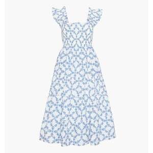 Hill House Home The Ellie Nap Dress - Blue Marigold Block Size SBlue Marigold Bl